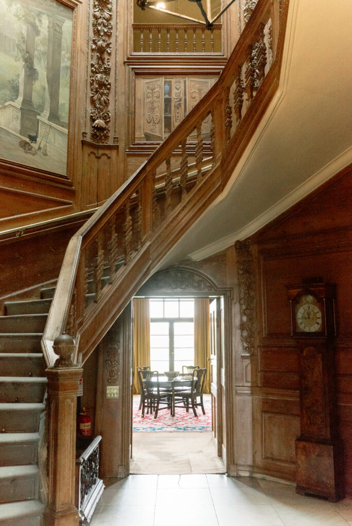 Hopetoun House interior staircase and juliet balcony