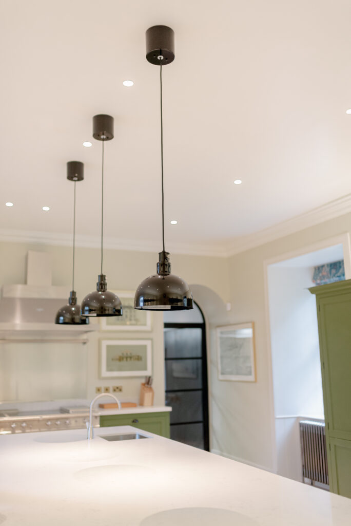 The restored guest kitchen within Penicuik House, Penicuik Estate, Scotland — a private country estate wedding venue near Edinburgh. Image by award winning luxury wedding photographer Scotland, Jill Cherry Porter, in connection with destination wedding planner in Scotland, Timeless White Wedding Planning, and Jill Alexander, abundant wedding florist UK, The Little Flower Atelier.