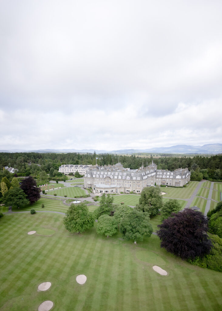 Gleneagles wedding photography by luxury wedding photographer uk, Jill Cherry Porter.