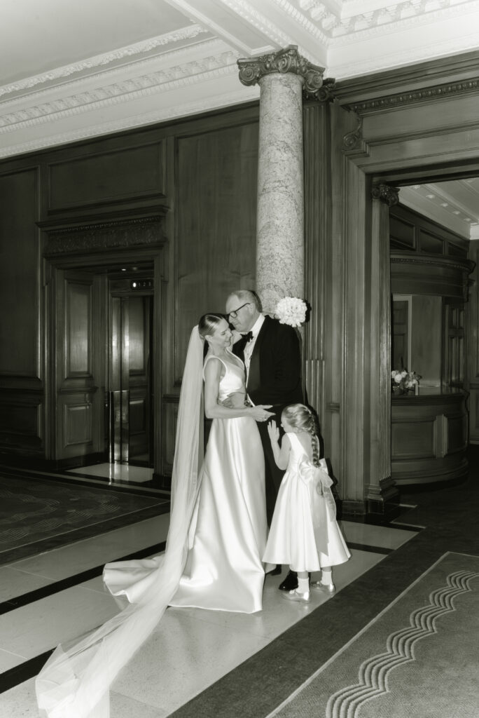Editorial wedding photography of a Bride and Groom after their ceremony in the Gleneagles Hotel, Scotland. Image by luxury Gleneagles wedding photographer, Jill Cherry Porter.