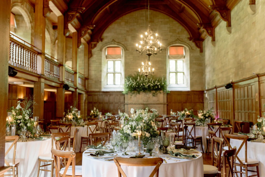 Achnagairn Castle wedding ballroom design by one of the best wedding planners uk, NOVU Weddings for Timeless White Wedding Planning Scotland. Image by award winning luxury wedding photographer Scotland, Jill Cherry Porter.
