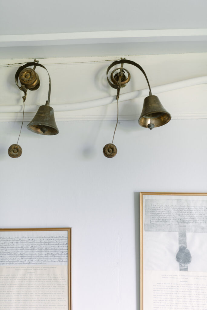 The original servants bells preserved within Birkhill Castle, an exclusive-use private estate wedding venue in Scotland