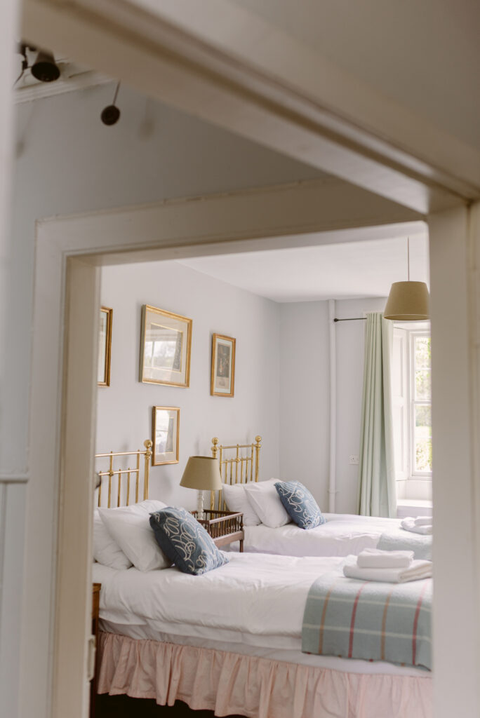Accessible bedrooms within Birkhill Castle, an exclusive-use private estate wedding venue in Scotland