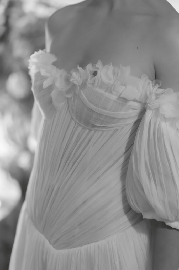 Couture bridal gown by Emma Beaumont Atelier, Scotland.